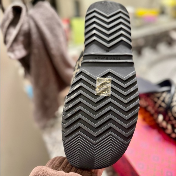 Tory Burch Espadrille Sandals Navy and Cream Size 6.5 - Picture 5 of 9